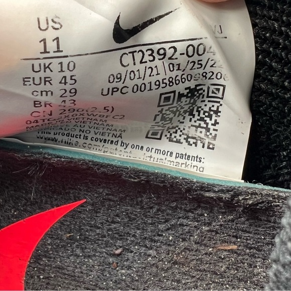 Nike Zoom Fly 4 Black Hyper Violet Mens Running Shoes / Sneakers Size 11 - Picture 10 of 10